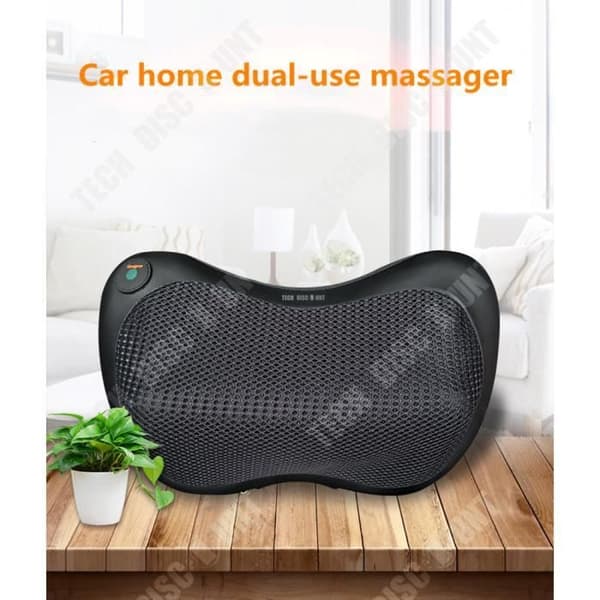 TD® Nackmassageapparat - cervikal ryggrad Nacke Midja Ben Axel Multifunktionell elektrisk massagekudde för fordon för hem