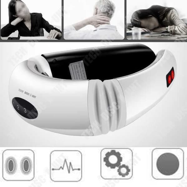 TD® Multifunktionell cervikal massageanordning Nacke Instrument Avslappning Knådning Wellness Kropp Bärbar Elektrisk Kraftfull