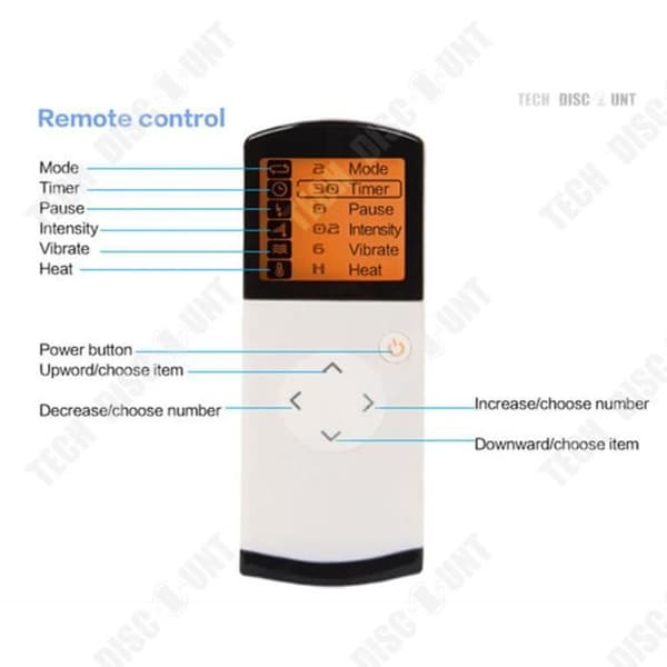 TD® Cervical Spine Massage Device Vit Multifunktionell Massage Intelligent Fjärrkontroll Värme Pulsmassage