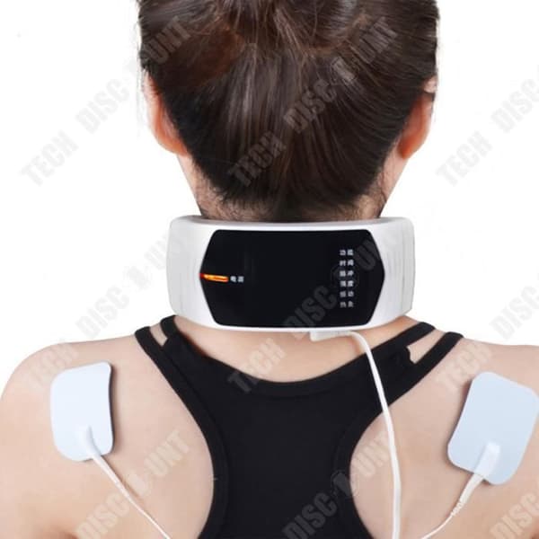 TD® Cervical Spine Massage Device Vit Multifunktionell Massage Intelligent Fjärrkontroll Värme Pulsmassage