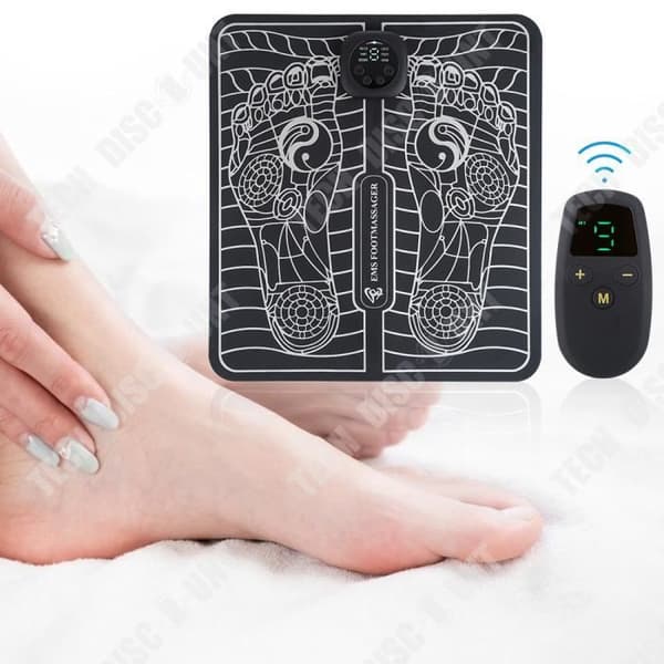 TD® Pulsmassagekudde 6 lägen Intelligent programmering Fjärrkontroll Fotmassagekudde