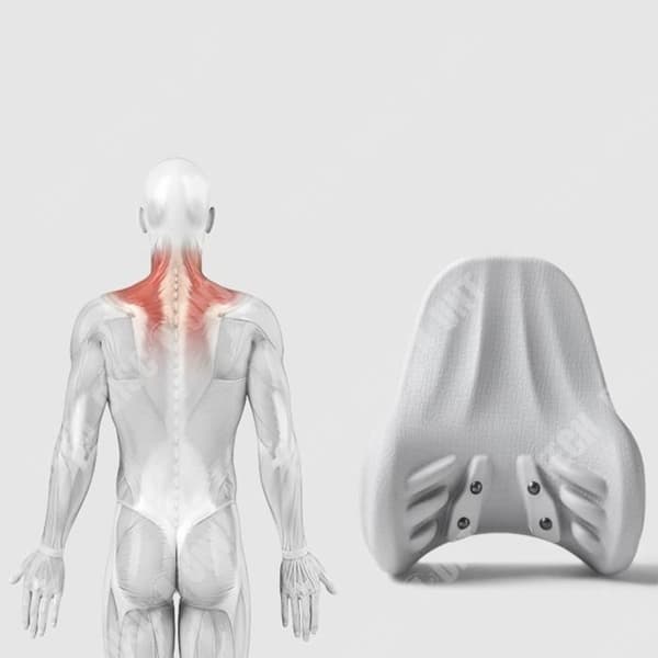 TD® Shiatsu Akupunktur Massagekudde Hem Portabel Akupunkt Nacksmärta Vit Färg Ergonomisk Cervikal Kudde Vuxen