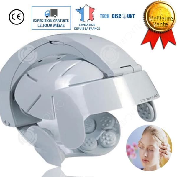INN® Electric Head Massager Huvud Hårbotten Kranial hårmassage 8 hastigheter Trötthet Stress Nacke Avslappning Multifunktion