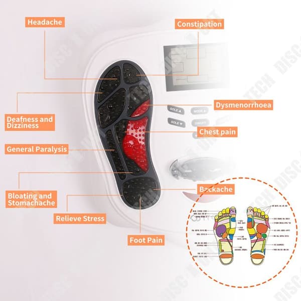 TD® Automatisk fotmassagemaskin massage akupunkt fotmassageapparat hushållsfot meridian muddring press fotinstrument