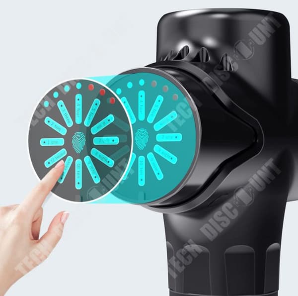 TD® Fascia Gun Massager Muscle Massager Massage Gun 6 massagehuvuden Impact Fascia Gun
