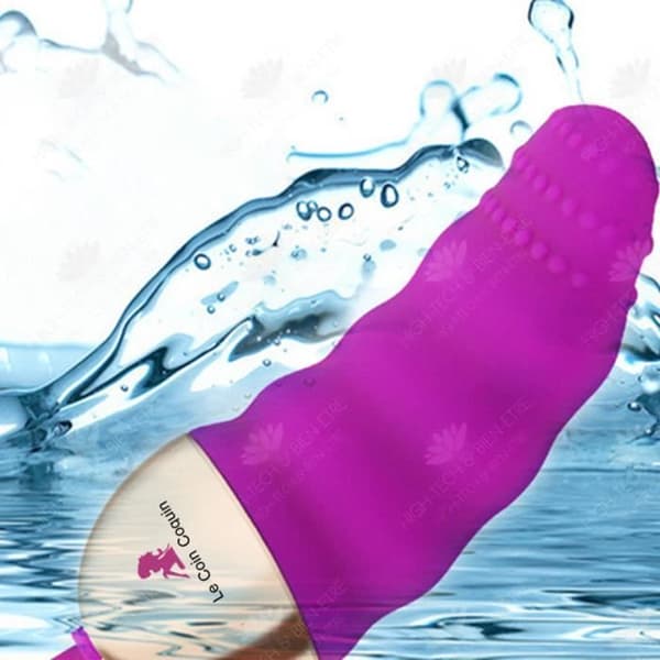 HTBE® USB Laddning Vibrerande Massage Stick Trådlös Fjärrkontroll Vattentät Silikon Massage Stick 10 Frequency Vibrating Stick