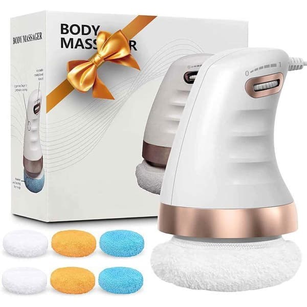 INN Massager 25W Bärbar elektrisk Massager med 6 tvättbara kuddar Professionell elektrisk massager för magen skinkor Ben