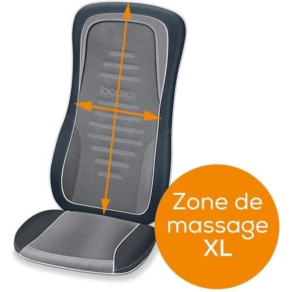 BEURER MG 315 shiatsu massage sätesöverdrag för rygg och ländrygg