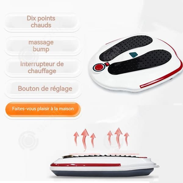 INN Fotmassage 15 minuter Tio heta punkter Massager Värme Justerbar knapp Halkfri Kontinuerligt justerbar hastighet Fotmassage