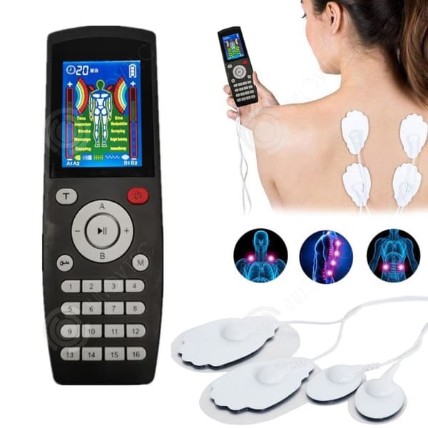 INN Muskelsimulator LCD-skärm Typ-C 36 lägen två kanaler Oavhängig kontroll två områden Massagekudde Apparater för massage