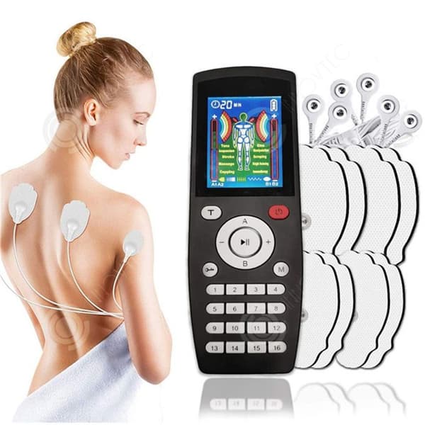 INN Muskelsimulator LCD-skärm Typ-C 36 lägen två kanaler Oavhängig kontroll två områden Massagekudde Apparater för massage