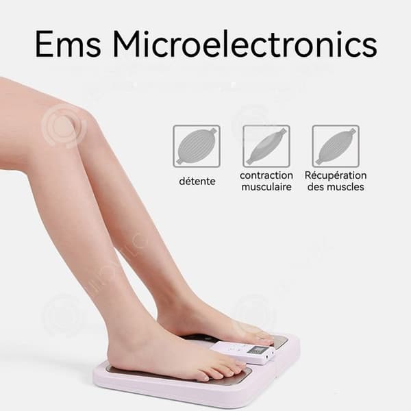 INN Fotmassageapparat 10 lägen Timer USB EMS Mikrovågsmart beröring Fällbar Portabel LCD-skärm 1.Fotmassageapparat