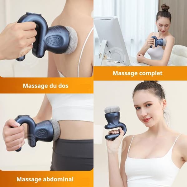 INN Masseur mot celluliter 3000rpm 1800mah 6 hastigheter bärbar trådlös massagemaskin med 3 massagehuvuden kroppsskulpteringsmaskin