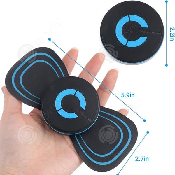 INN Massagepatch med 6 lägen och 10 intensitetsnivåer 120mah mini ems massagerpatch uppladdningsbar nackmassör portabel