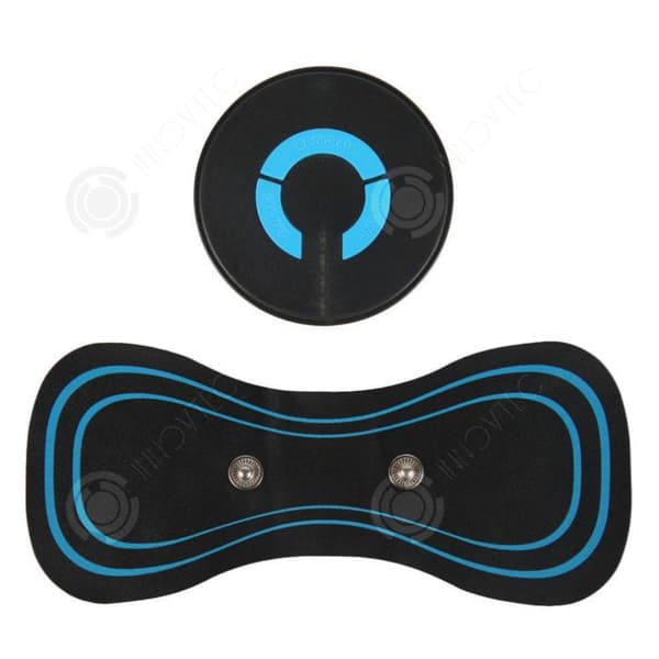 INN Massagepatch med 6 lägen och 10 intensitetsnivåer 120mah mini ems massagerpatch uppladdningsbar nackmassör portabel