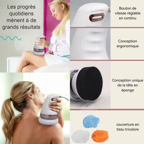 INN Masseur anti-cellulite 25w elektrisk bärbar kroppsmassagerare kroppsskulpturmaskin med tygöverdrag 3 färger
