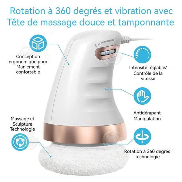 INN Masseur anti-cellulite 25w elektrisk bärbar kroppsmassagerare kroppsskulpturmaskin med tygöverdrag 3 färger