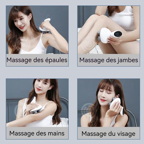 INN Huvudmassageapparat vattentät ipx7 mjukt material för huden tyst design lämplig för vardaglig användning på resor