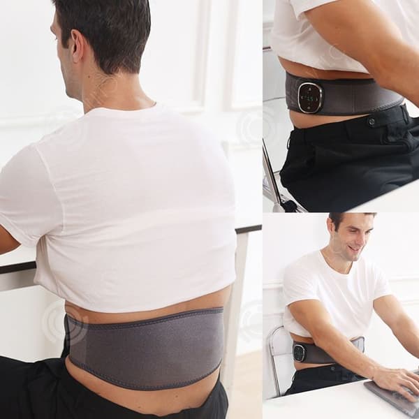 INN Värmebälte med pulserande värme kompressionsmassör för midjan EMS massör med LED-display grafenvärme idealiska presenter