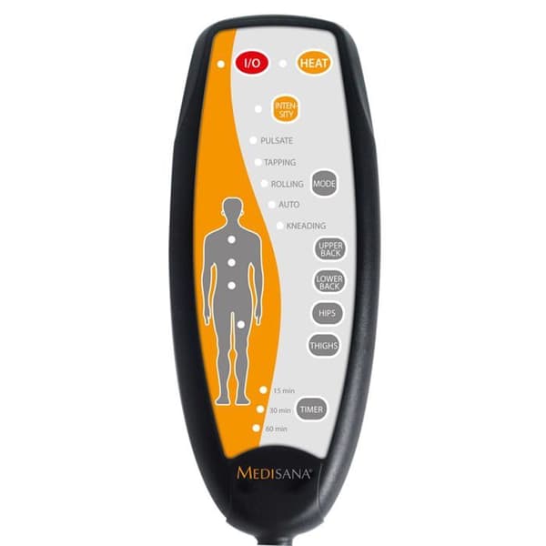 Medisana MCH vibration massagestolsöverdrag - 4 massagezoner - värmefunktion