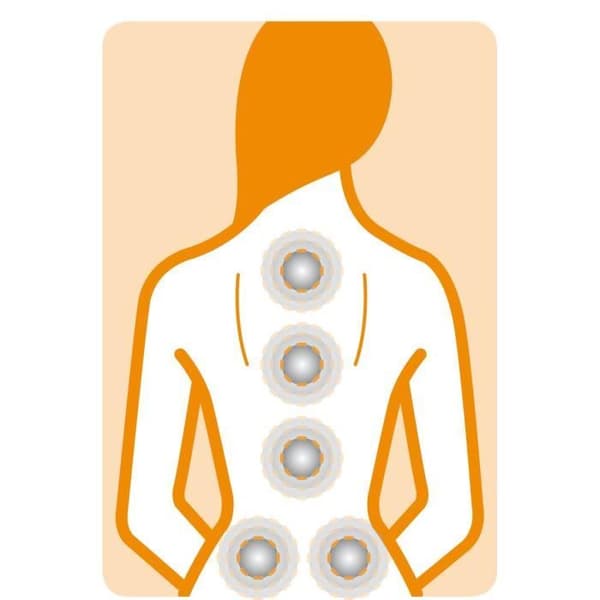 Medisana MCH vibration massagestolsöverdrag - 4 massagezoner - värmefunktion