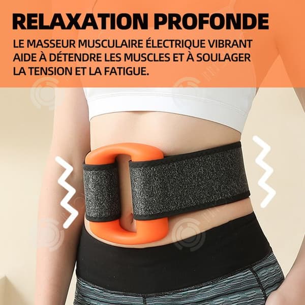 INN liten bärbar muskelmassager 12,5x14,5x4,5 cm vibrerande muskelmassager med 5 hastighetsinställning och automatisk avkänning