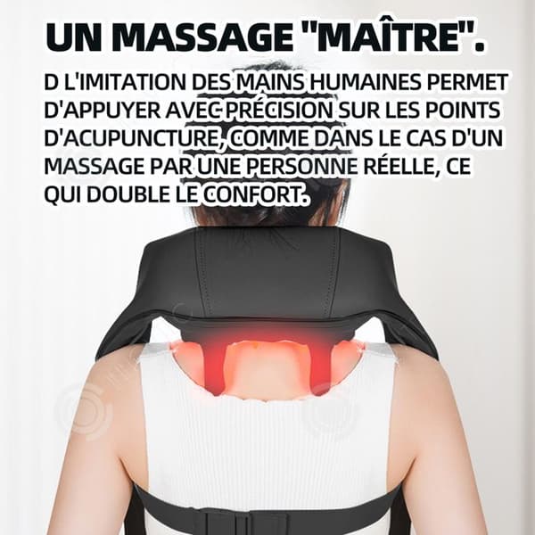 INN Cervical Massager 2000mah Uppvärmningsvibration Nack Massager med 3 intensitetsnivåer Flera lägen Elektrisk Nack Massager