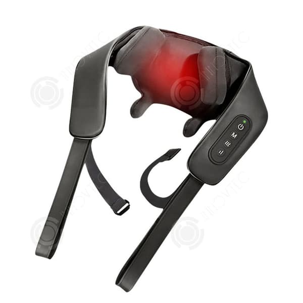 INN Cervical Massager 2000mah Uppvärmningsvibration Nack Massager med 3 intensitetsnivåer Flera lägen Elektrisk Nack Massager