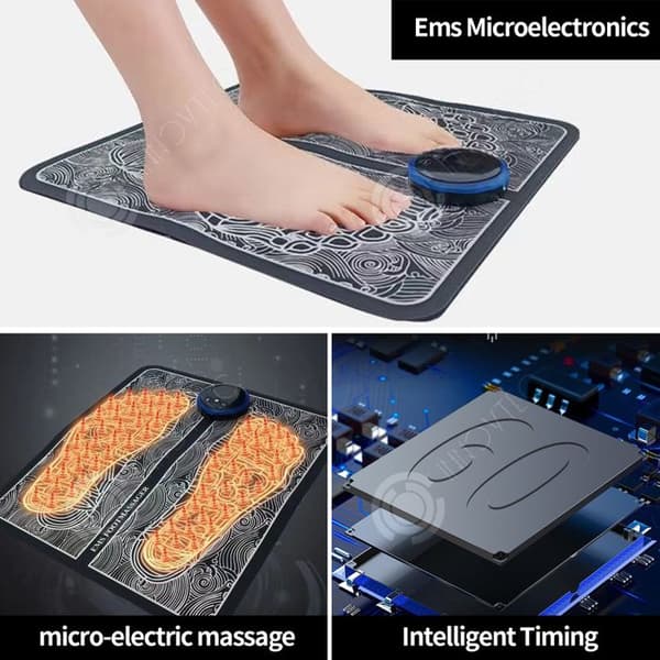 INN Fotmassager elektrisk matta massage 9 nivåer av justerbar intensitet kan minska trötthet främja cirkulationen
