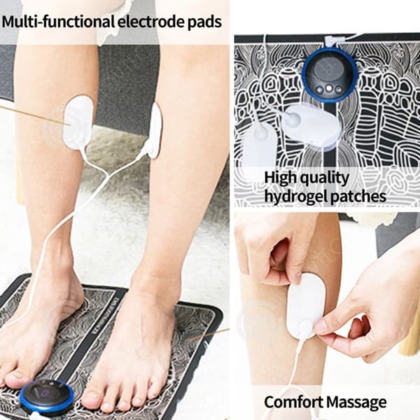 INN Fotmassager elektrisk matta massage 9 nivåer av justerbar intensitet kan minska trötthet främja cirkulationen