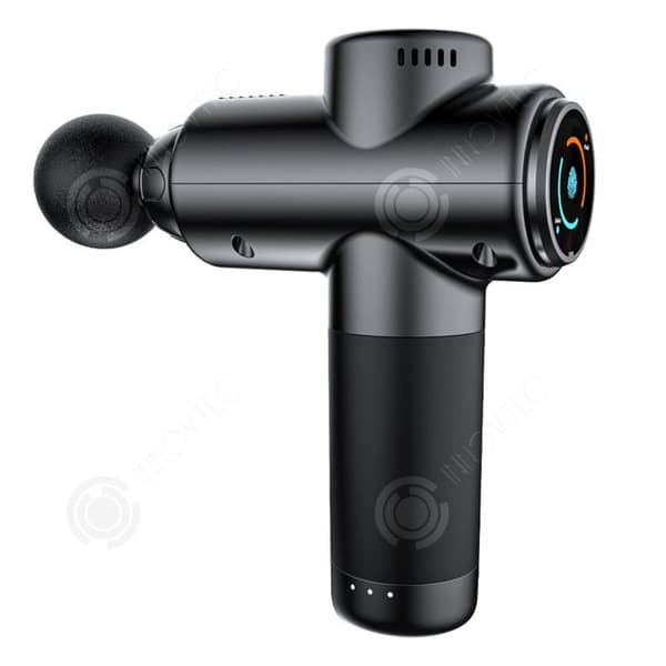 INN elektrisk massageapparat 15x5x18cm 12 lägen tar bort fett Vibrerande massage Avslappnande multifunktionsmassagepistol Bärbar massageapparat