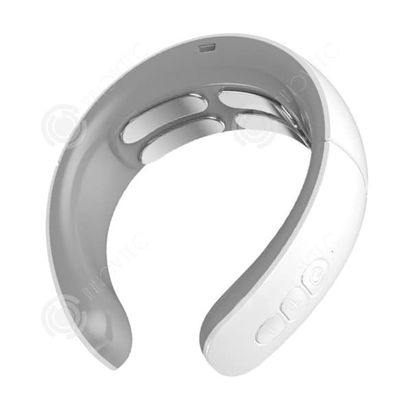 INN Cervikal massager 3W USB uppvärmande nackmassager med 4 massagehuvuden 9 nivåer justering och 4 lägen elektrisk nack massager