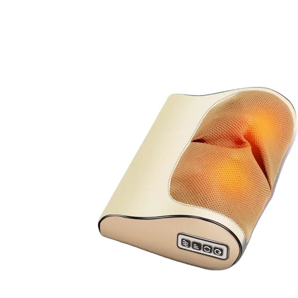 Massagekudde, Infraröd uppvärmning, Shiatsu-enhet,Fyra-knapps guld, EU-kontakt