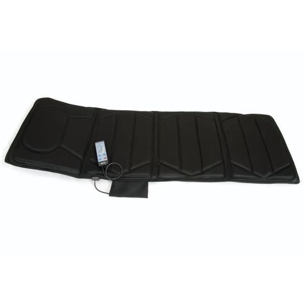 Massagemadrass - JOCCA - 6163 - 100 % polyester - 10 motorer - 5 lägen - 172 x 57 x 4 cm - Svart