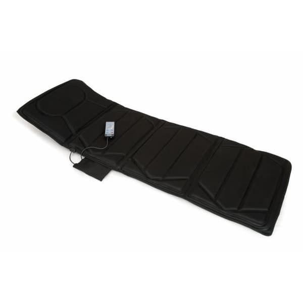Massagemadrass - JOCCA - 6163 - 100 % polyester - 10 motorer - 5 lägen - 172 x 57 x 4 cm - Svart
