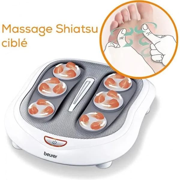 Beurer FM 60 Shiatsu Foot Massager 50W Vit och Grå