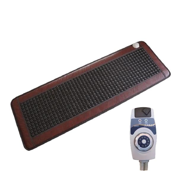 Infraröd Värmebehandlingsmatta, Uppvärmd Jade, Justerbar Timer & Temperatur,Brun, 220V