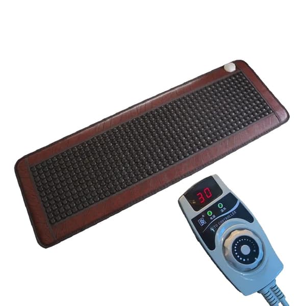 Infraröd Värmebehandlingsmatta, Uppvärmd Jade, Justerbar Timer & Temperatur,220V, Orange