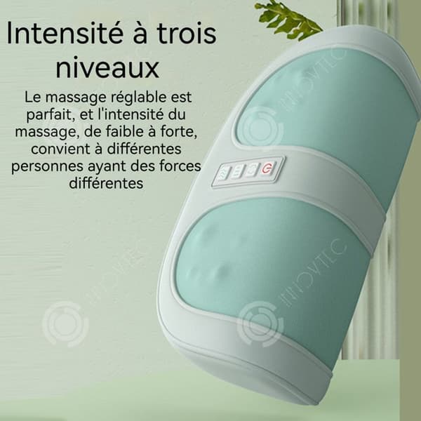 INN Fotmassage 33x10,5x22cm 3 intensitetsnivåer Värmebehandling med röd ljus av dubbel frekvens Knytmassagesimulator