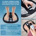 Miniatyrbild 3 av 4: INN Fotmassageapparat 180mah 33x32cm Intelligents skyddssensorer 3D massagematta för fötter Med fjärrkontroll utan