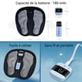 Miniatyrbild 2 av 4: INN Fotmassageapparat 180mah 33x32cm Intelligents skyddssensorer 3D massagematta för fötter Med fjärrkontroll utan