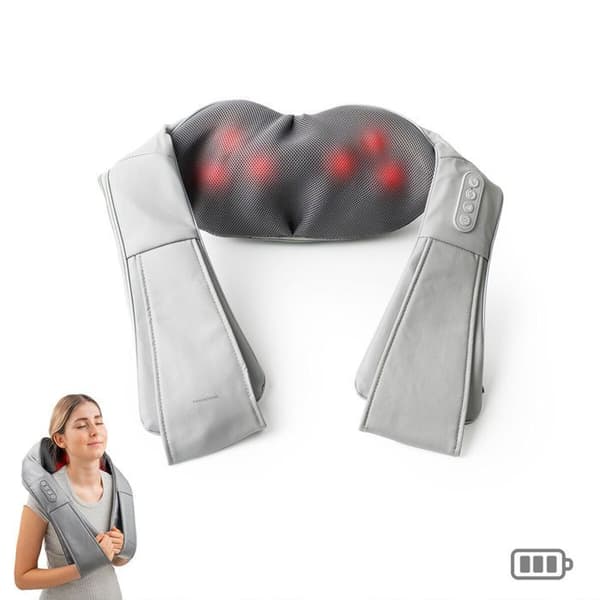 Kroppsmassage - InnovaGoods - Shiatsu Pro Massatsu - Uppladdningsbar - Infraröd värme - 3 hastigheter
