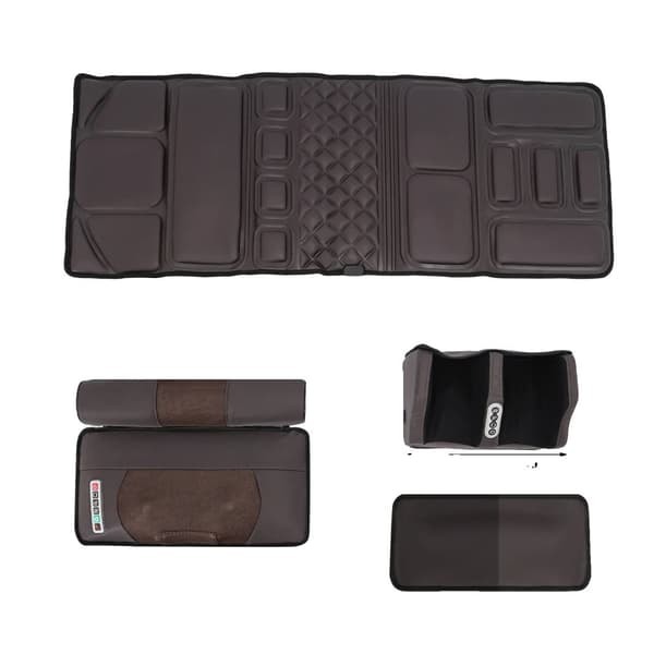 Massage Mat, Fotmassageapparat, Shiatsu-terapi,Rödbrun, EU-kontakt