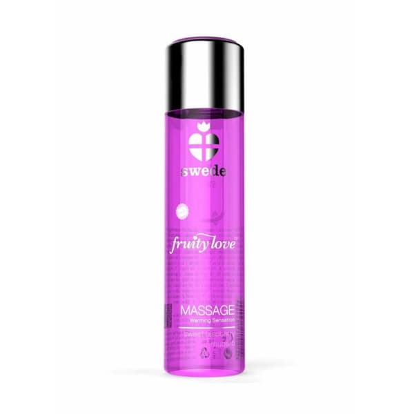 Erotisk Massageolja Swede 120 ml Värmeeffekt Rabarber