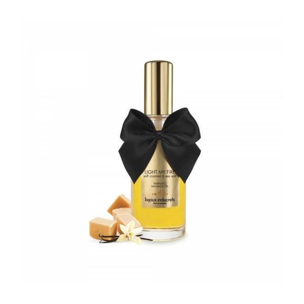 Erotisk Massageolja Bijoux Cosmetiques Light My Fire 100 ml Karamellfärgat Värmeeffekt