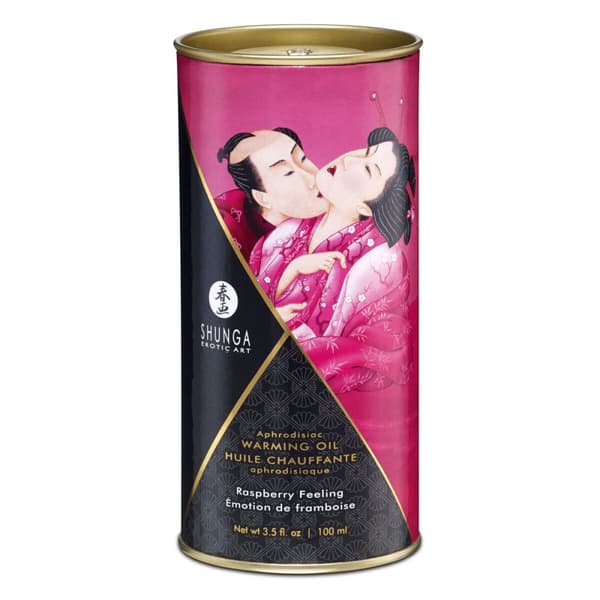 Erotisk Massageolja Shunga Raspberry feeling 100 ml