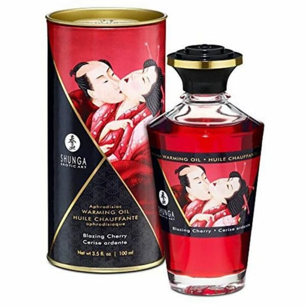 Eroottinen hierontaöljy Shunga Blazing cherry 100 ml