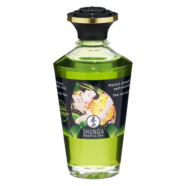 Eroottinen hierontaöljy Shunga 100 ml Vihreä tee