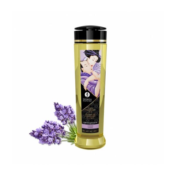 Erotisk Massasjeolje Shunga 240 ml Lavendel