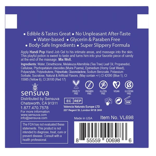 Erotisk massageolie Sensuva 6 ml